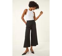 Roman Women's Wide Leg Premium Stretch Culottes in Black | Size: 10 Roman Black 10