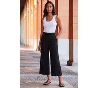 Roman Women's Wide Leg Premium Stretch Culottes in Black | Size: 12 Roman Black 12