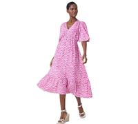 Roman Zig Zag Tiered Maxi Dress In Pink Pink 10