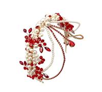 Romance Artificial Pearls Bridal Tiaras Crowns Headpiece for Various Event Evening Party Proms and Anniversaries Photowear Wedding Accessory