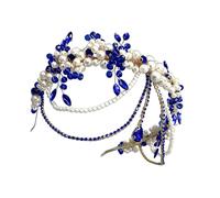 Romance Artificial Pearls Bridal Tiaras Crowns Headpiece for Various Event Evening Party Proms and Anniversaries Photowear Crystal Tiaras Hairband