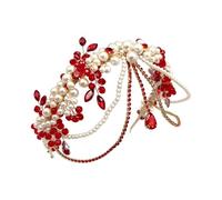 Romance Artificial Pearls Bridal Tiaras Crowns Headpiece for Various Event Evening Party Proms and Anniversaries Photowear Bridal Hairband