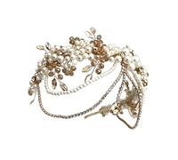 Romance Artificial Pearls Bridal Tiaras Crowns Headpiece for Various Event Evening Party Proms and Anniversaries Photowear Bridal Hairband