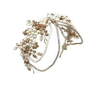 Romance Artificial Pearls Bridal Tiaras Crowns Headpiece for Various Event Evening Party Proms and Anniversaries Photowear Wedding Accessory