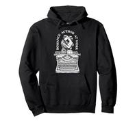 Romance Author At Work Vintage Typewriter Novelist Writer Pullover Hoodie
