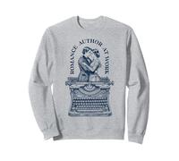 Romance Author At Work Vintage Typewriter Novelist Writer Sweatshirt