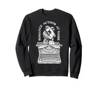 Romance Author At Work Vintage Typewriter Novelist Writer Sweatshirt