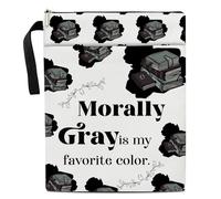 Romance Book Cover, Book Sleeve with Zipper, Book Pouch for Book Lovers Gifts for Librarian Bookworm Bookish, Morally Gray is My Favorite Color Smut Gifts for Women Men Book Protector Cover Case -20