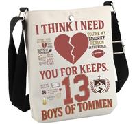 Romance Book Inspired Johnny and Shannon Quote Gift Tommen College Gift Book Lover Crossbody Bag (Tommen CB EU)