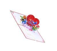 Romance Card Featuring Heart And Butterfly Greeting Congratulation Cards For Valentines' Day And Anniversaries Love Message