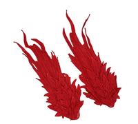 Romance Feathered Fabric Hair Clip For Fashion Red Peach Embroidery Gothic Styles Hair Accessory For Women