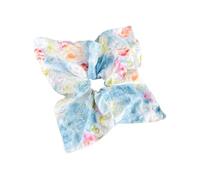 Romance Flower Scarf Scrunchie Hair Elastic Hairband For Women Teens Soft Fabric Hair Tie For Various Stylings Elastic Women Vacation Wear