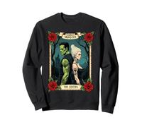 Romance Frankenstein The Lovers Vintage Tarot Halloween Vibe Sweatshirt