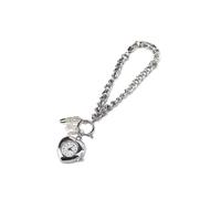 Romance Heart Pocket Watch with Clear Clock Face Adjustable Design Loves Vintage Inspired Wristwatch Jewelry