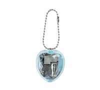 Romance Heart Shape Music Box Bag Decorative Compact Portable Pendant Clear Sound Sturdy Music Box for Lovers, フリーサイズ