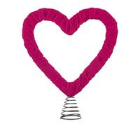 Romance Love Shape Tree Toppers Star Ornament with Bouncys Spring for Holiday PVC Christmas Tree Ornament