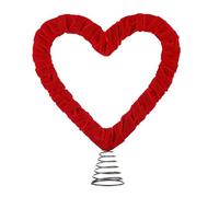 Romance Love Shape Tree Toppers Star Ornament with Bouncys Spring for Holiday PVC Christmas Tree Ornament