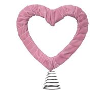 Romance Love Shape Tree Toppers Star Ornament with Bouncys Spring for Holiday PVC Christmas Tree Ornament