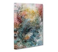 Romance Of The Forest Canvas Print | Gallery Wrapped 30mm Frame Wall Art | 24x16 inches | Ready to Hang | Abstract Landscape Picture | Living Room Bedroom Lounge Office