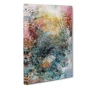 Romance of the Forest Canvas Print | Gallery Wrapped 30mm Frame Wall Art | 30x20 inches | Ready to Hang | Abstract Landscape Picture | Living Room Bedroom Lounge Office