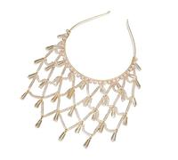 Romance Pearls Tassels Crowns Hairband Styling Accessory for Wedding Event Anniversary and Evening Party Dressingup Props Artificial Pearls Hairband