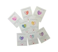Romance Pocket Sized Resin Heart Greeting Cards 8Pcs Unique Holiday Present Suitable for Proposals and Festival Event Lover Day Gifts