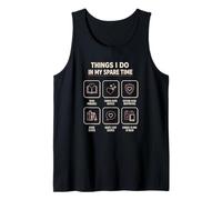 Romance Reader Things I Do in My Spare Time Book Lover Tank Top