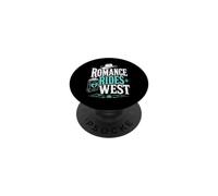 Romance Rides West Book Reader PopSockets Adhesive PopGrip