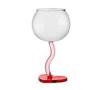 Romance Wine Glasses with Heart Shape Base Perfect for Valentines Day Dinners and Anniversary Celebration Handmade Glass