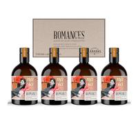 ROMANCES de Moral | Extra Virgin Olive Oil (Arbequina Variety, 500ml. x 4units) | Best Premium EVOO from Calatrava | Luxury gourmet EVOO from arbequina olives | Direct sale and limited production