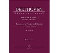 Romances for Violin and Orchestra Op.50 and Op.40 (Full Score)