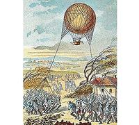 Romanet Early Balloon Flight Commander Coutelle Mainz Unframed Wall Art Print Poster Home Decor Premium
