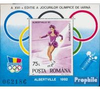 Romania block269 (complete.issue.) unmounted mint / never hinged ** MNH 1992 olympic.Winter Games Albertville 92 (Stamps for collectors) Winter sports (skiing / ice hockey / bobsleigh ...)