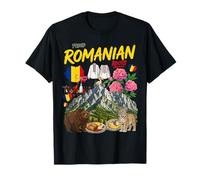 Romania Costume Themed Outfit Idea for Women & Romanian Flag T-Shirt