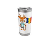 Romania Deer/Romanian Fans Stainless Steel Insulated Tumbler