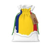 Romania Flag Map Print Drawstring Bags,Snack Bags,Storage Bags For Gift Wrapping,Party Decorations