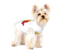 Romania Flag Map Print Lightweight Tank Top for Dogs Dog Shirts for Small Dogs Stretchy T Shirts Sleeveless Vest