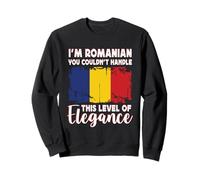 Romania Flag Proud Elegant Romanian Boyfriend Girlfriend Sweatshirt