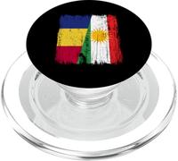 Romania Kurdistan Half Flag Romanian Kurdish Jersey PopSockets PopGrip for MagSafe