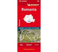 Romania - Michelin National Map 738: Straßen- und Tourismuskarte 1:750.000 (Michelin Maps, 738)