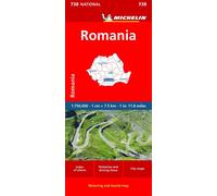 Romania - Michelin National Map 738: Straßen- und Tourismuskarte 1:750.000 (Michelin Maps, 738)