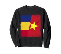 Romania Vietnam Half Flag Romanian Vietnamese History Sweatshirt