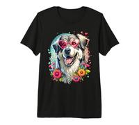 Romanian Carpathian Shepherd Dog St Valentines Day Artwork Premium T-Shirt