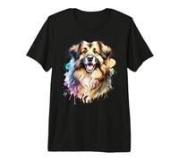 Romanian Carpathian Shepherd Dog Watercolor Artwork Premium T-Shirt