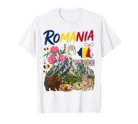 Romanian Flag Outfit Idea for Women Romania Costume Themed T-Shirt