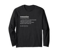 Romanian Heritage Origin Message Cultural Heritage Long Sleeve T-Shirt