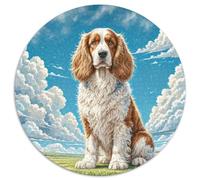 Romanian Mioritic Shepherd 1000 Piece Jigsaw Puzzles Circular Jigsaw Creative Educational Games Unique Challenge Game for Travel Gifts,Present 1000pcs (67.5x67.5cm)