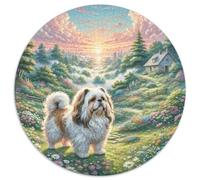 Romanian Mioritic Shepherd 1000 Piece Round Jigsaw Art for Adults & Kids Adults Amily Game Creative for Travel Gifts,Present 1000pcs (67.5x67.5cm)