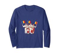 Romanian Pride Folk Costume Family Flag Heritage Gift Long Sleeve T-Shirt