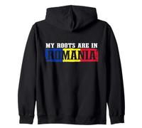 Romanian Pride My Roots Are In Romania Zip Hoodie